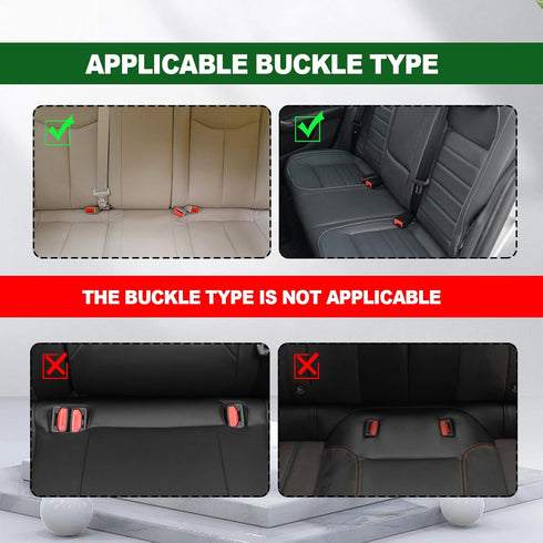 CmeRto 2Pcs Safety Belt Buckle Holder Booster Auto Safety Belt Guard Easy Access to The Buckles of Rear Seats Car