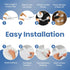 ZypplyPro (2-Pack) (8.5" 3" Set Baby Proofing Toilet Seat Locks - Ideal Baby Proof Toilet Lid Locks L x W) - Easy