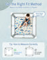 50x50 Baby Play Mat, Thickened Playpen Mat, Non-Slip Baby Mat for Floor, Foldable Portable Playmat Suitable for babies