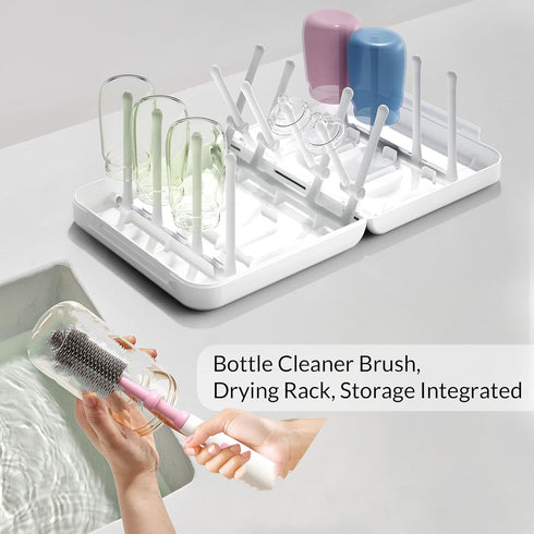 Set,Complete Set Powerful Electric Baby Bottle Brush Cleaner with Silicone Bottle/Nipple/Gap/Straw Brushes,Plus a