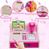 3-8,Color Wee Wonders Wooden Cash Register for Kids with Real Calculator, Rechargeable Cash Register Toy
