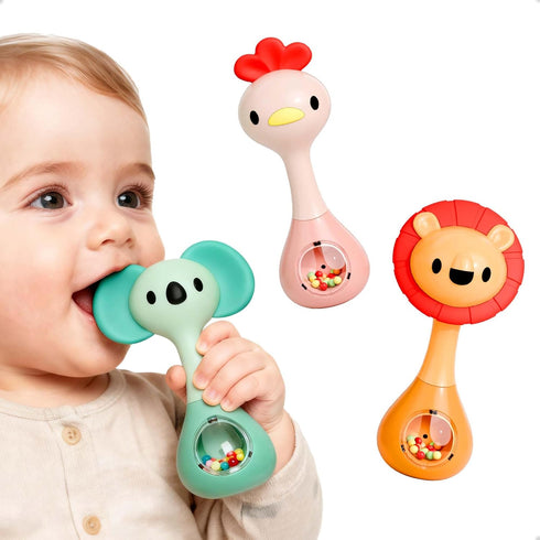 iPlay, iLearn Baby Shaker Rattle Toy, Babies Teething Sensory Toys 3-6-12 Month,