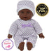 11-Inch Set Soft Body African American Newborn Baby Doll Gift with Pacifier