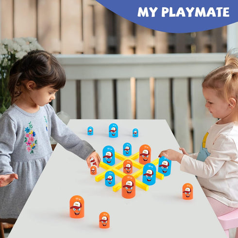 Upgraded Tic Tac Toe Strategy Board Game for Kids,Adults and Families,Head to Head Game Family Game Night,Camping