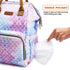 LIMHOO Backpack, Mermaid Diaper Bag Waterproof Baby Care Bag, Women Travel Baby Nappy Changing Bag