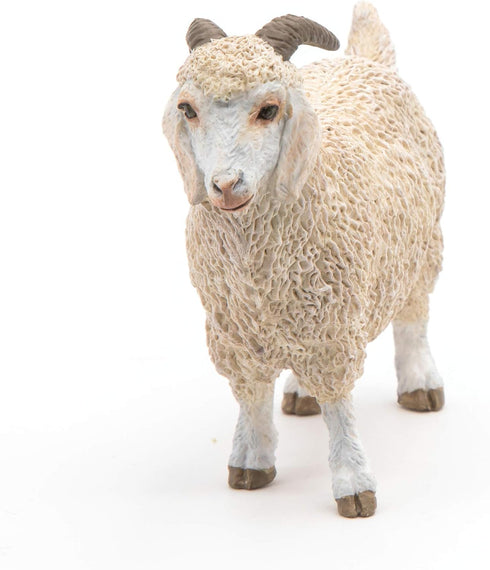 Papo Hand-Painted Figurine Farmyard Friends Angora Goat 51170, Collectible for Children from 3 Years Old