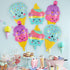 YOTHORN 6 Summer Summer 2) Pcs Ice Cream Balloons, Giant Ice Cream Cone Foil Balloon for Party, Party Decorations