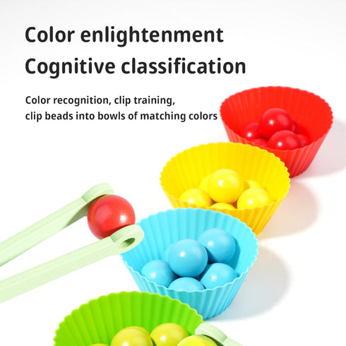 QimuMku 9.6" Counting 3 4 5 4-8, Wooden Gumball Machine Montessori Toys for Years Old Boys Girls, Toddler Preschool