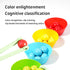 QimuMku 9.6" Counting 3 4 5 4-8, Wooden Gumball Machine Montessori Toys for Years Old Boys Girls, Toddler Preschool