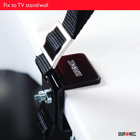 TVSAFE1 Duronic TV Stand Safety Strap - Reduces The Risk of Your TV Tipping Over
