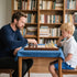 Set 15.4" 2 OUMODA Magnetic Chess for Adult Kid, Leather Chess Board with Handmade Chess Piece Including Extra Queens