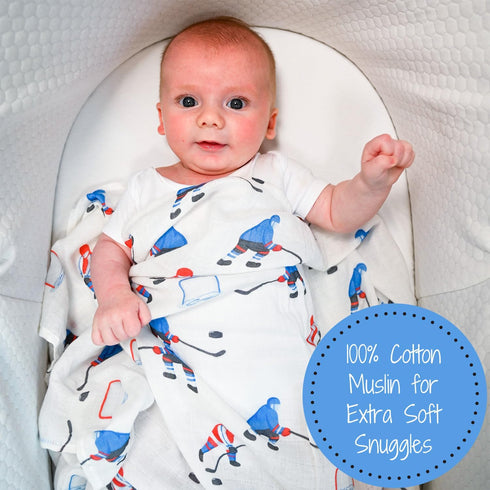 100% 47 47 inches LollyBanks Swaddle Blanket Muslin Cotton, x Soft Breathable Muslin Baby Swaddles for Boys, Baby