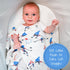 100% 47 47 inches LollyBanks Swaddle Blanket Muslin Cotton, x Soft Breathable Muslin Baby Swaddles for Boys, Baby