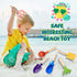 Egashow 6 8" Playset PCS Kids Gardening Tools, Metal Beach Sandbox Digging Toys with Sturdy Wooden Handle, Safe