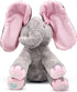 Dimple Kaia Peek A Boo Elephant Toy, Interactive Singing Stuffed Animal Plush