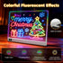 13 16" Led Drawing Board with Light Effects, Rechargeable Glow Doodle LED Note Board with Colors, Neon Light Up Drawing