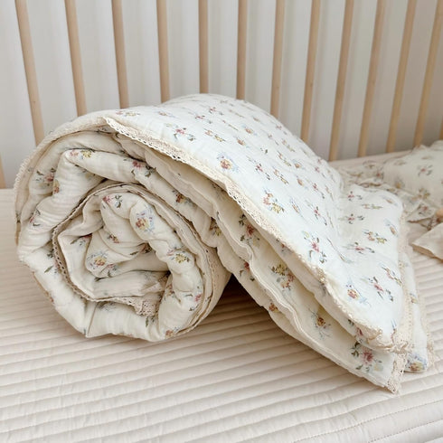47x59 Inches BuLuTu Muslin Nursery Blanket for Toddlers Girls Boys Baby Quilt Soft Cotton Toddler Blanket Crib Quilt