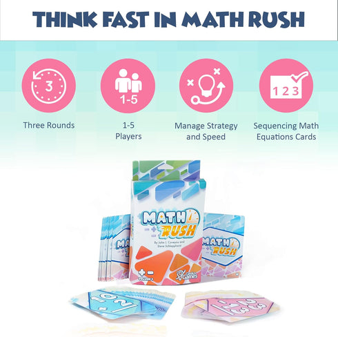 Math Rush: Addition & Subtraction (Volume 1), Cooperative Time-Based Math Flash Card Game for Kids
