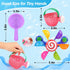 Oukitoymer Set 3, Swimming Baby Bath Toy, Kids Watering Can Bathing Spoons Windmill Water Toys of Fun Interactive Water