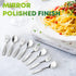 8 Pieces Kids Stainless Steel Utensils Set, 4 Forks and 4 Spoons, Cute Children Flatware with Mirror Polished