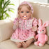 20 Inch Set 3+ CHAREX Realistic Reborn Baby Doll Girl Lifelike Real Life Handmade Newborn Toddler, Soft Cuddly Weighted