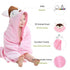 Swimming 0-6T, MICHLEY Unisex Baby Animal Hooded Bath Towel Soft Cotton Beach Bathrobe for Pink Fox
