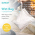 Bumkins Waterproof Wet Bag for Baby, Travel, Swim Suit, Cloth Diapers, Pump Parts, Pool, Gym Clothes, Toiletry, Strap to Stroller, Daycare, Zipper Reusable Bag, Wetdry Packing Pouch, Boho Beige