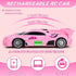 6 7 8-12,1/18 Pink Remote Control Car for Girls, Rechargeable High Speed Drift RC Cars Toys Gifts for Girl Age Super