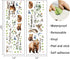 Mfault Forest Animal White Birch Tree Wall Decals Stickers, Woodland Bear Deer Hedgehog Owl Birds Baby Nursery Decor