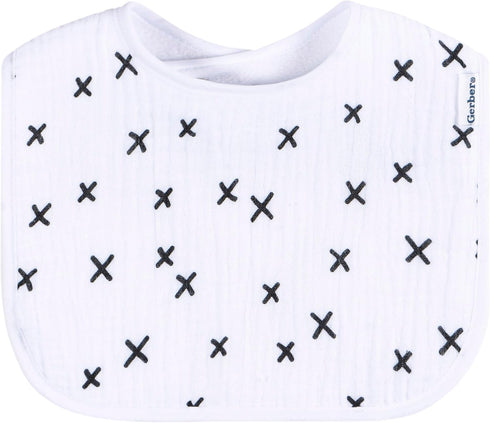 Gerber Unisex 8 Pack Baby Muslin Drooling Bibs
