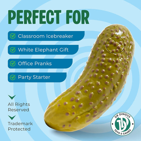 (1 5 Inch) DR DINGUS Yodeling Pickle Pickle - Sings Dill-lightful Musical Yodel Song - Hilarious Laughs - Singing