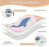 siphylline 52" 34" Cute Cartoon Blue Whale Flowers Extra Large Resuable Potty Training Pad Waterproof Washable Diaper