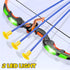 2 Pack Bow and Arrow Set with Moving Standing Target, 20 Suction Cup Arrows in 2 Colors, Light Up Archery Toys for Kids
