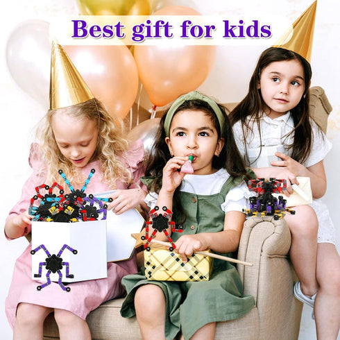 8 Pack 4-8 8-12 Fidget Spinners, Transformable Fidget Spinners Toys Party Favors for Kids Goodie Bag Stocking Stuffers