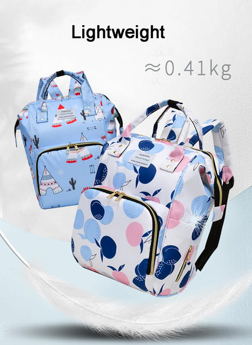 Ybberik Backpack 24L Diaper Bag for Moms with Insulated Pockets, Stroller Straps, Large Capacity, Lightweight Baby Bag
