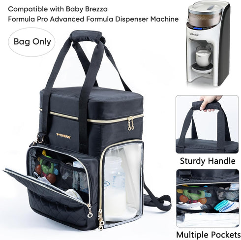 SFYBYHEART Carrying Case Compatible with Baby Brezza Formula Pro Advanced Formula Dispenser Machine Carrying Bag - Baby