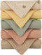 MGBISYI Baby Muslin Burp Cloths, 5 Pieces 4 Layer Cotton Baby Wash Cloth,