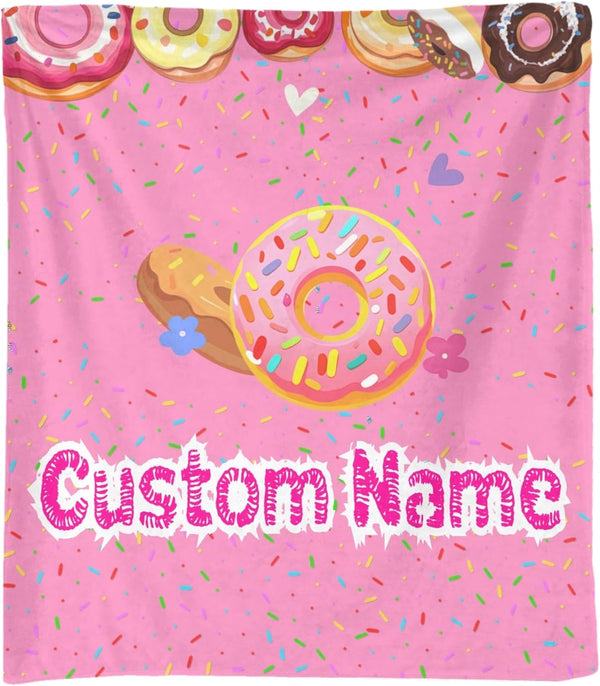 YouBaiVS Baby Blanket for Boys Girls Soft Plush Receiving for Newborns - Donut