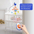 INTMEDIC 0-6-12 Baby Crib Mobile with Music and Lights, Space Baby Mobile for Crib with Remote Control, Spaceman