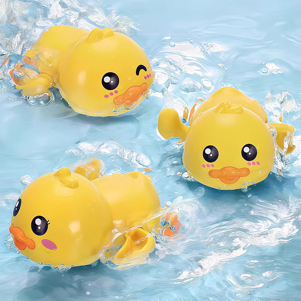 Baby Bath Toys, Wind up Swimming Duck Toys for Toddlers, Floating Water