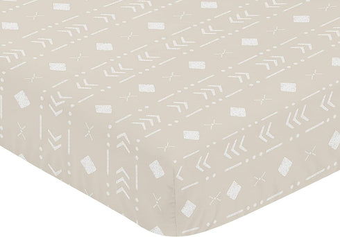 Sweet Jojo Designs Boho Aztec Geometric Boy or Girl Fitted Crib Sheet Baby or Toddler Bed Nursery - Gender Neutral
