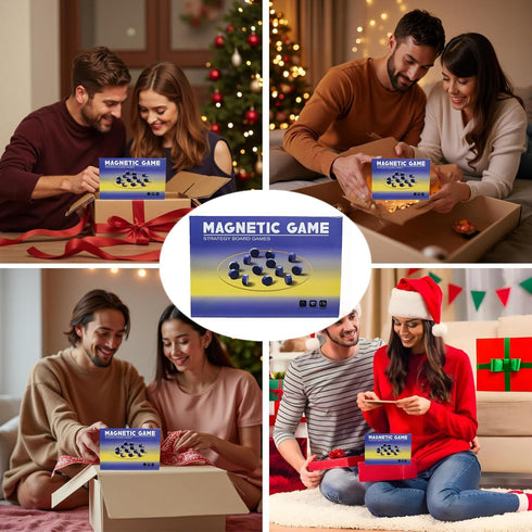 Magnet Chess Game Magnet Game with String for Easter Basket Stuffers Family Games Night, Great Fun Puzzle Strategy