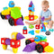 Hodurgyi 15 PCS Magnetic Foam Blocks, STEM Preschool Toys for Children, Magnetic