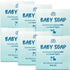 (Set 6) Organic Baby Soap Bars with Greek Yogurt and Coconut Milk - Naturally Cold Processed from Fresh Ingredients
