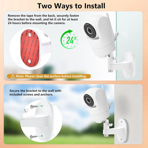 wochel VM901/VM924/ VM928 Baby Monitor Wall Mount Compatible with VTech Video Baby Monitor, Adjustable Angle Baby