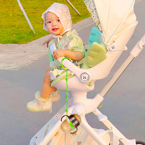 RTMOK Silicone Pacifier Clip for Baby Gear - Versatile Attachment for Car Seats, High Chairs, Strollers, and More