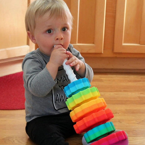 Baby Spinning Toy - Stacking Toy for Babies and Toddlers - Educational Toddler Learning Toys for Brain Development