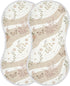 decor gift 4 Pack 22x11in Cotton Baby Burp Cloth Easy Care Spring Butterflies Flowers Beige spit up Cloth for Babies