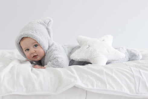 Cozy Beige Sateen Cotton Fitted Crib Sheet for Newborns and Toddlers - One Size