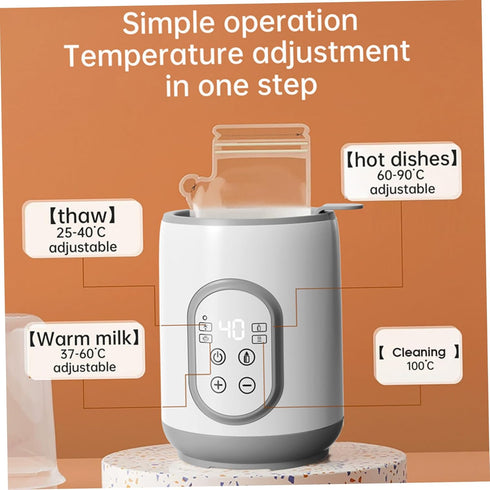 Licsaliwe Bottle Warmer Quick Thawing PP Portable Bottle Warmer with Smart Temperature Control for Breastmilk Baby Food